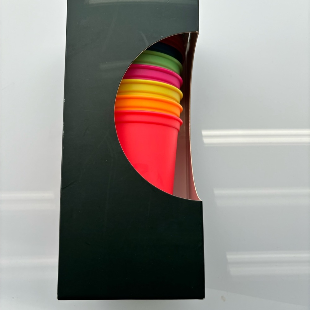 Brand new multi color Starbucks reusable hot cups